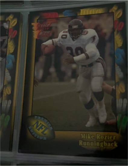 1991 Wild Card #100 Mike Rozier — front