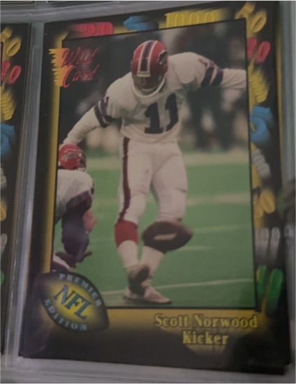 1991 Wild Card #unknown Scott Norwood — front