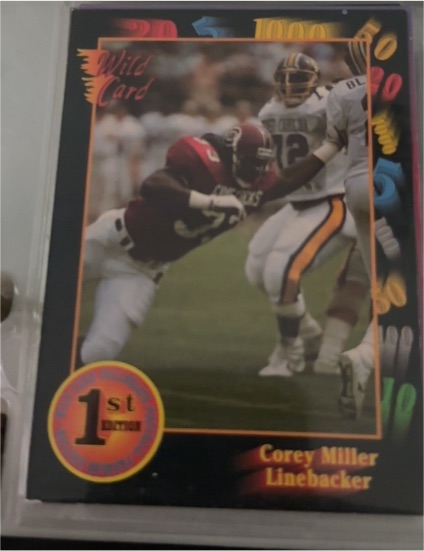 1991 Wild Card #unknown Corey Miller — front