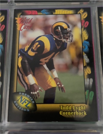 1991 Wild Card Premier Edition NFL #155 Todd Lyght — front
