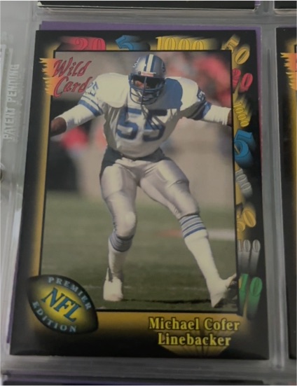 1991 Wild Card #154 Michael Cofer — front