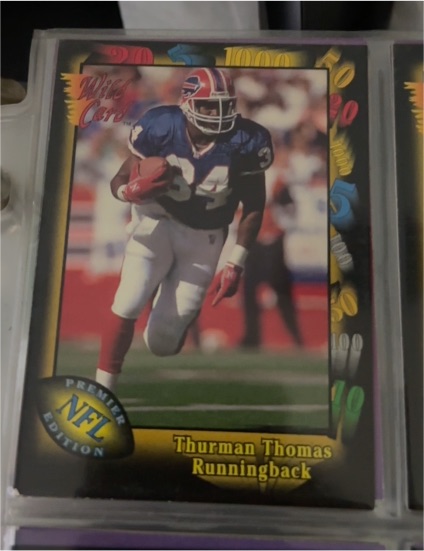 1991 Wild Card Premier #135 Thurman Thomas — front