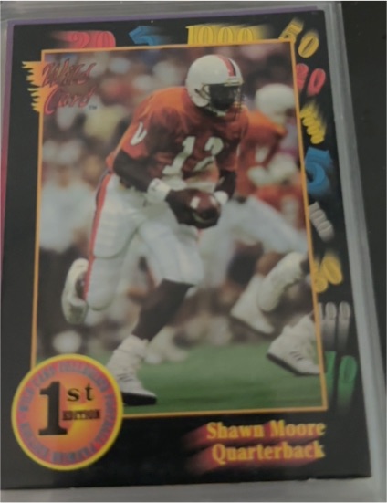 1991 Wild Card 1st Edition Shawn Moore — front