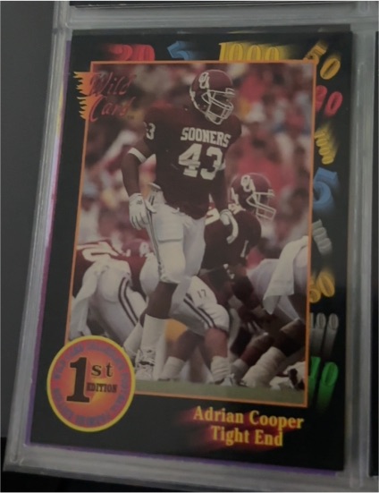 1991 Wild Card #53 Adrian Cooper — front