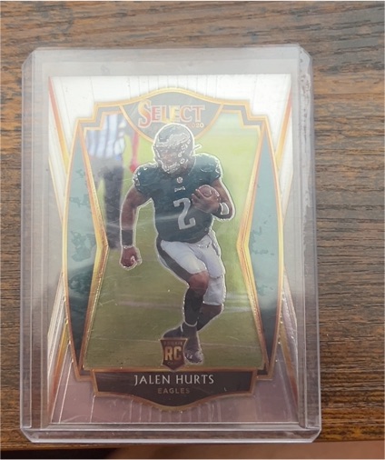 2020 Panini Select Premier Level #150 Jalen Hurts Rookie Card — front