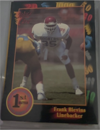 1991 Wild Card #98 Frank Blevins — front