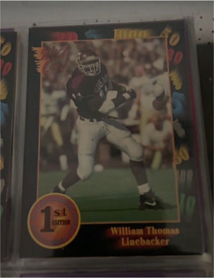 1991 Wild Card 1st Edition #82 William Thomas — front