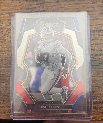 2022 Panini Select #111 Josh Allen Premier Level Die Cut — front