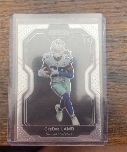 2020 Panini Chronicles Prizm Black #PB-11 CeeDee Lamb — front