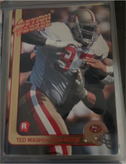 1991 Action Packed Rookie Update #39 Ted Washington — front