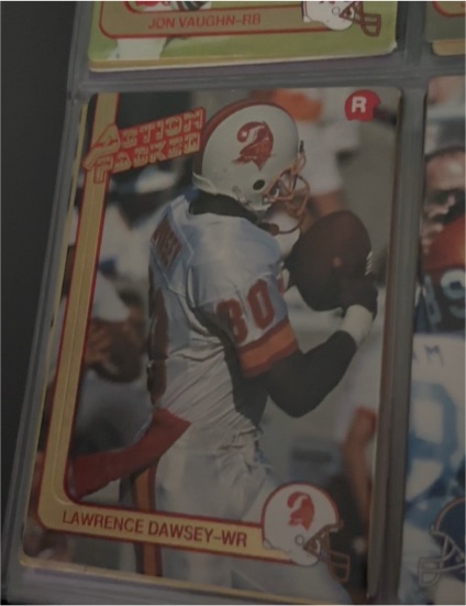 1991 Action Packed #63 Lawrence Dawsey — front
