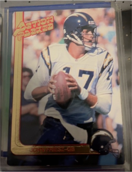 1991 Action Packed Rookie Update #76 John Friesz — front