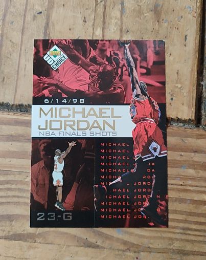 1998 Upper Deck Choice #9 Michael Jordan NBA Finals Shots 23-G — front