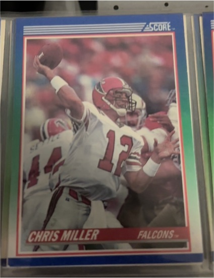 1990 Score #70 Chris Miller — front