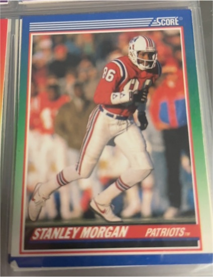 1990 Score #338 Stanley Morgan — front