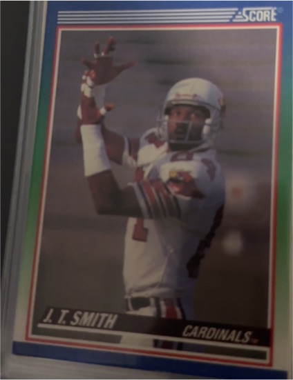 1990 Score #347 J. T. Smith — front