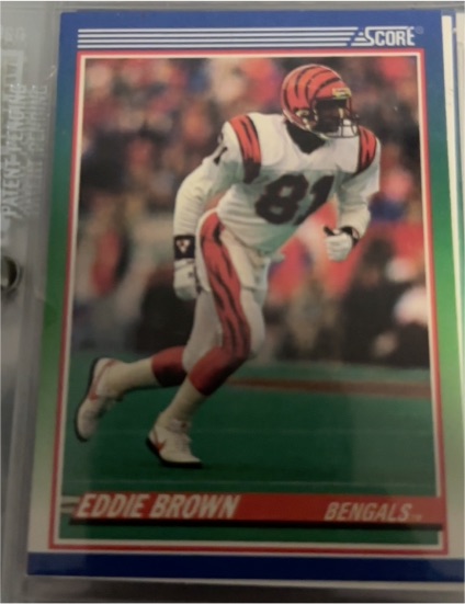 1990 Score #359 Eddie Brown — front