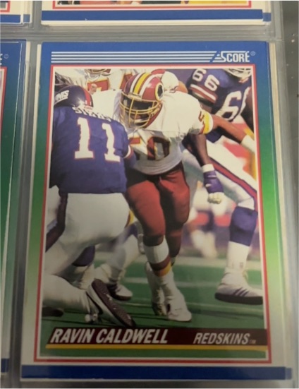 1990 Score #362 Ravin Caldwell — front