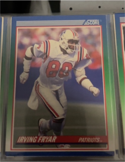 1990 Score #344 Irving Fryar New England Patriots — front