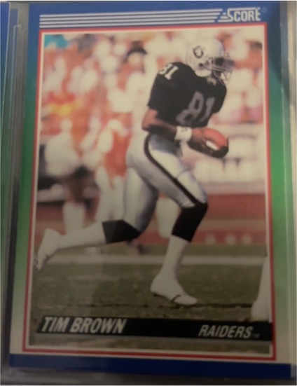 1990 Score #373 Tim Brown — front