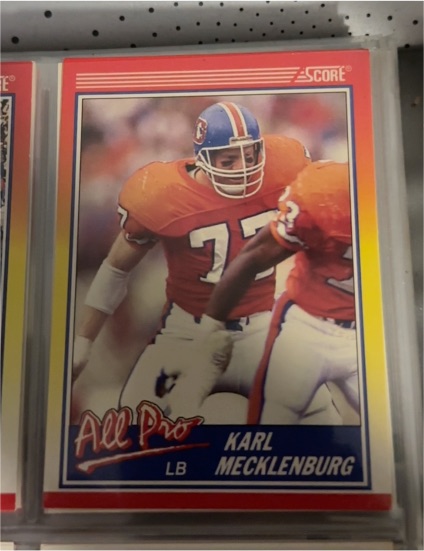 1990 Score #569 Karl Mecklenburg — front