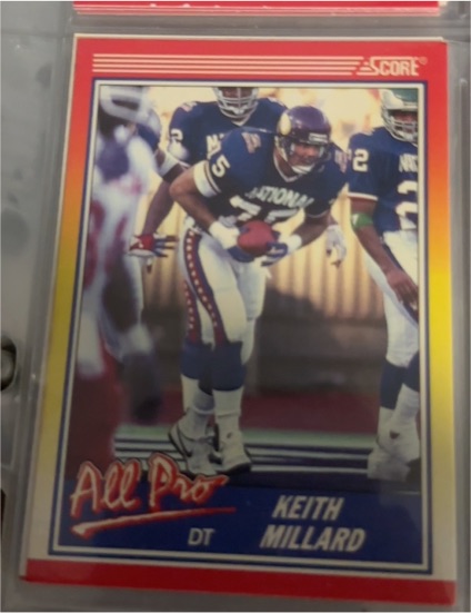 1990 Score #573 Keith Millard — front