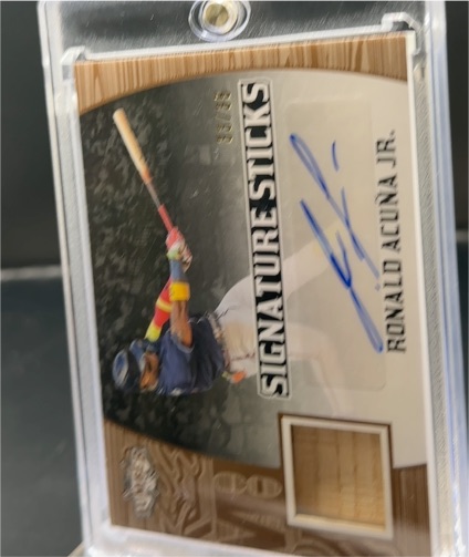 2024 Leaf Lumber Signature Sticks #SS-RJ1 Ronald Acuna Jr. — front