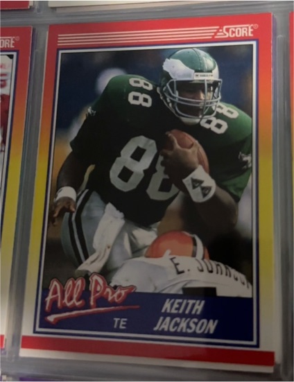1990 Score #588 Keith Jackson — front