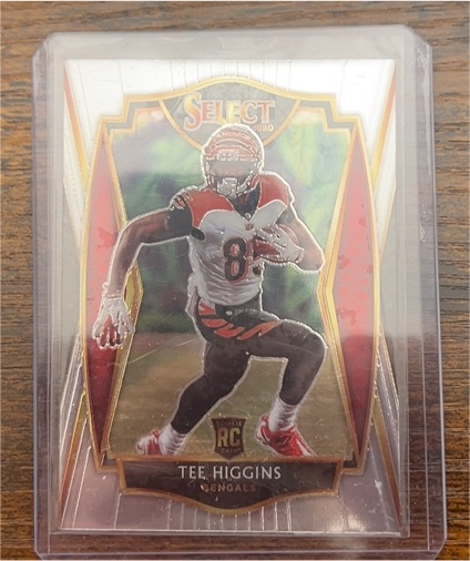 2020 Panini Select #160 Tee Higgins Premier Level Rookie — front