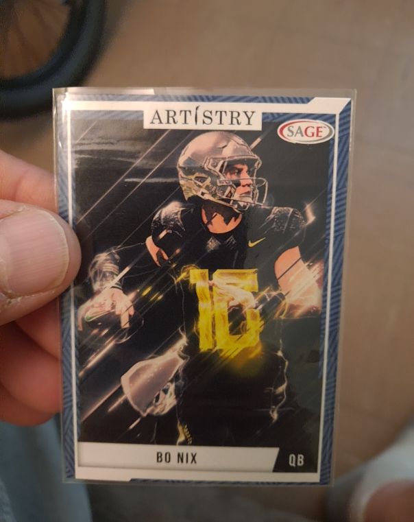 2024 Sage Artistry #4 Bo Nix — front