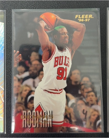 1996-97 Fleer #16 Dennis Rodman Chicago Bulls — front