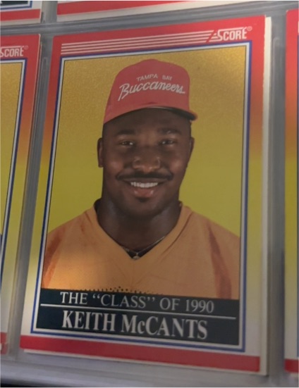 1990 Score #617 Keith McCants — front