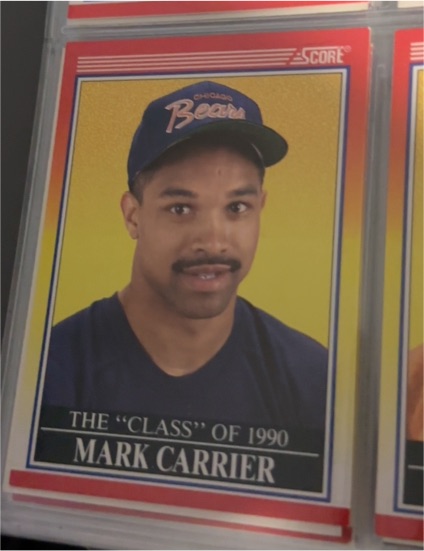 1990 Score #614 Mark Carrier — front