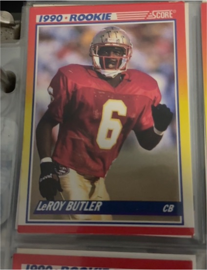 1990 Score #619 LeRoy Butler — front