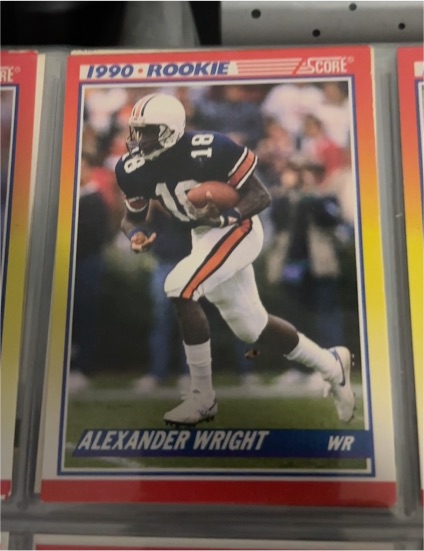 1990 Score #621 Alexander Wright — front