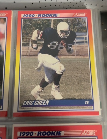 1990 Score #629 Eric Green — front