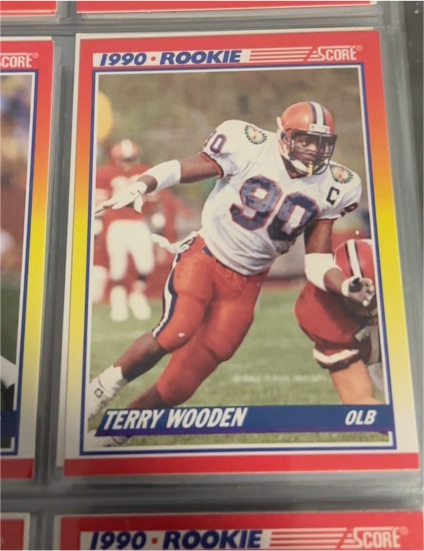 1990 Score #632 Terry Wooden — front