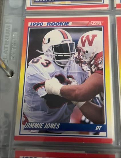 1990 Score #623 Jimmie Jones — front