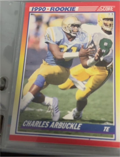 1990 Score #639 Charles Arbuckle Rookie — front