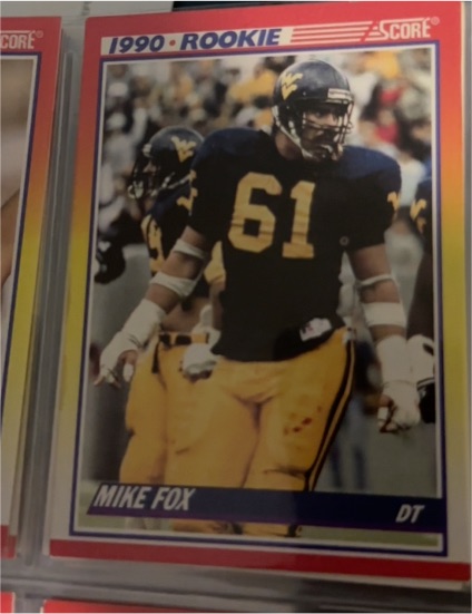 1990 Score #644 Mike Fox — front