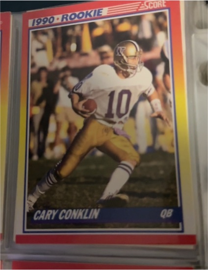 1990 Score #645 Cary Conklin Rookie — front