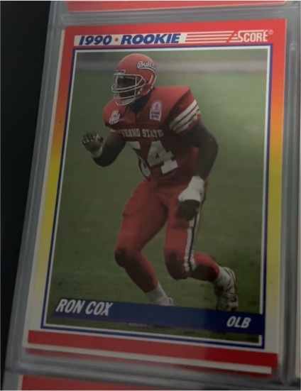 1990 Score #647 Ron Cox — front