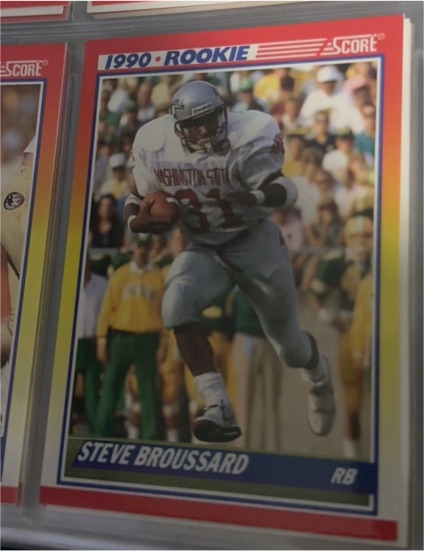 1990 Score #655 Steve Broussard — front