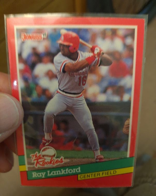 1991 Donruss The Rookies #8 Ray Lankford — front