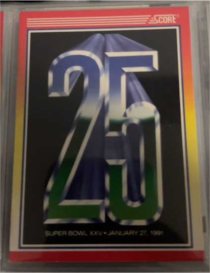 1990 Score #602 Super Bowl Wrap New York Giants/Buffalo Bills — front