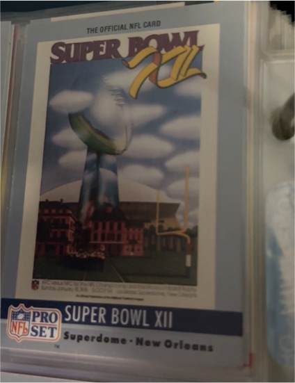 1990 Pro Set #12 Super Bowl XII — front