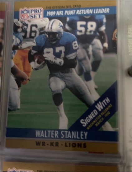 1990 Pro Set #15 Walter Stanley — front