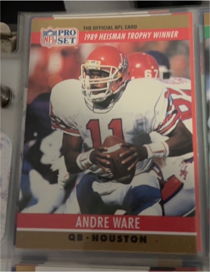 1990 Pro Set #19 Andre Ware — front