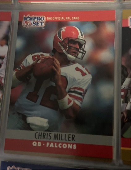 1990 Pro Set #35 Chris Miller — front