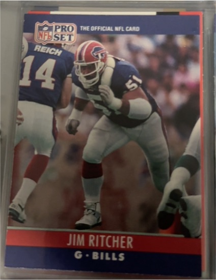 1990 Pro Set #45 Jim Ritcher — front